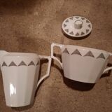 Epiag DF fine art deco porcelain Czech tea set