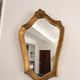 Golden Mirror Wood Rocaille Louis XV Rococo Golden Mirror Wood Shell