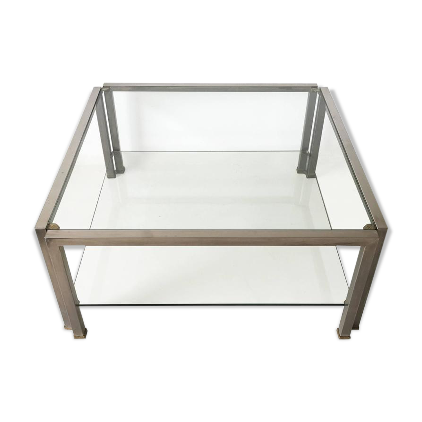 Table low Hollywood Regency glass T28D of Peter Ghyczy 1986