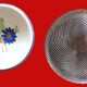 Set of 2 round serving dishes: Gien (Anthéor model) and Duralex.