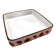 Deep serving dish, Niderviller France earthenware, "Prunes" collection
