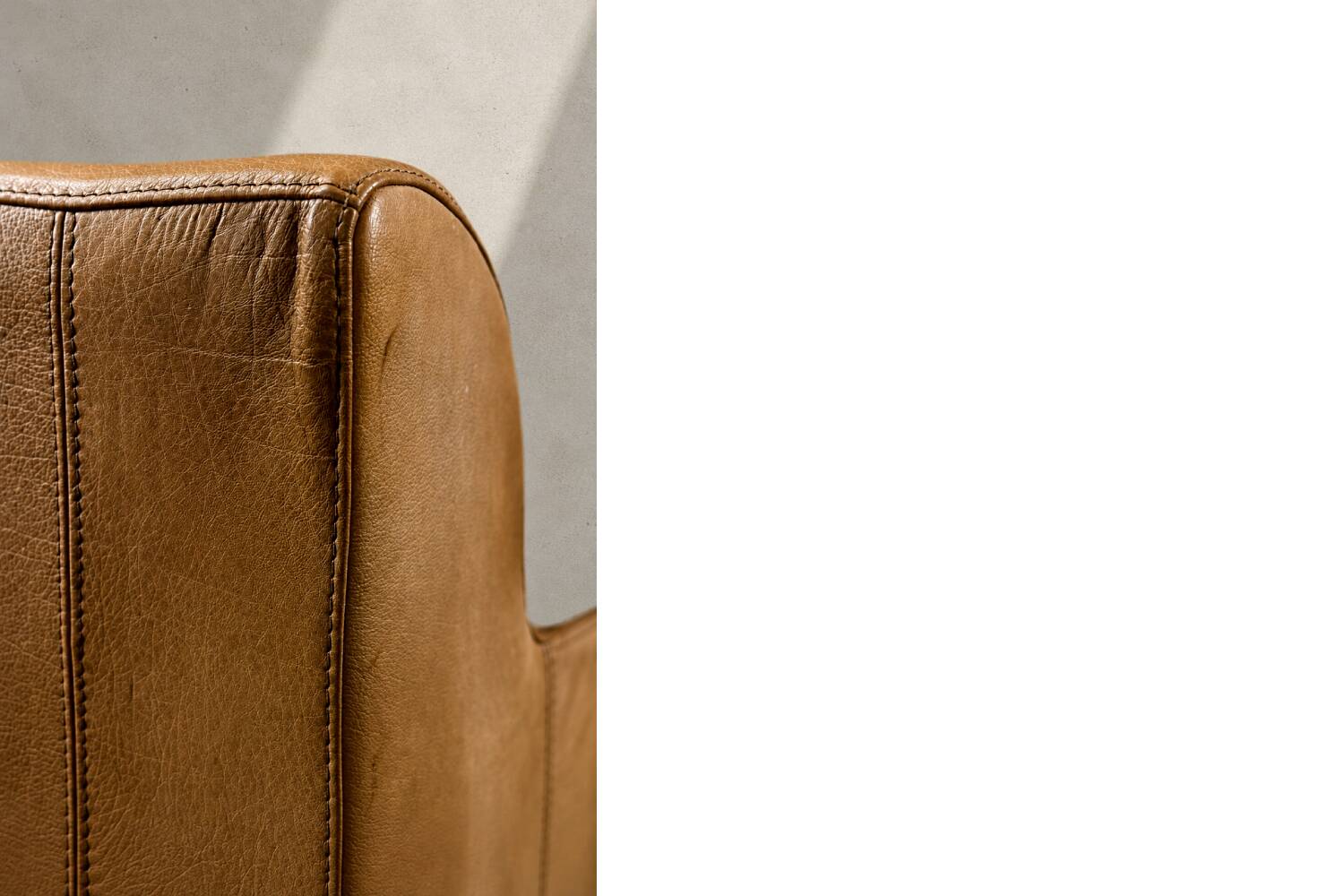 Canapé 3 places en cuir marron industriel vintage des années 1960, style mid-century modern