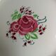 Big dish Boch Brothers fausta ancient rose flowers green stencil