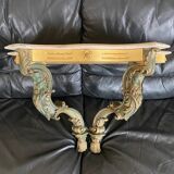 Très belle console marbre et bois doré