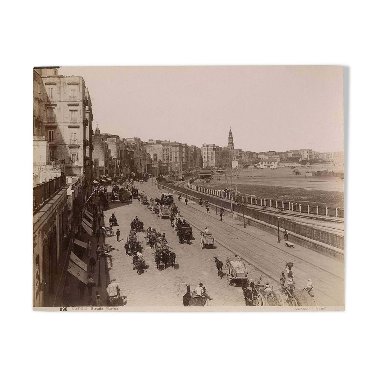Photo Giorgio Sommer albumen original Naples Italy 1880