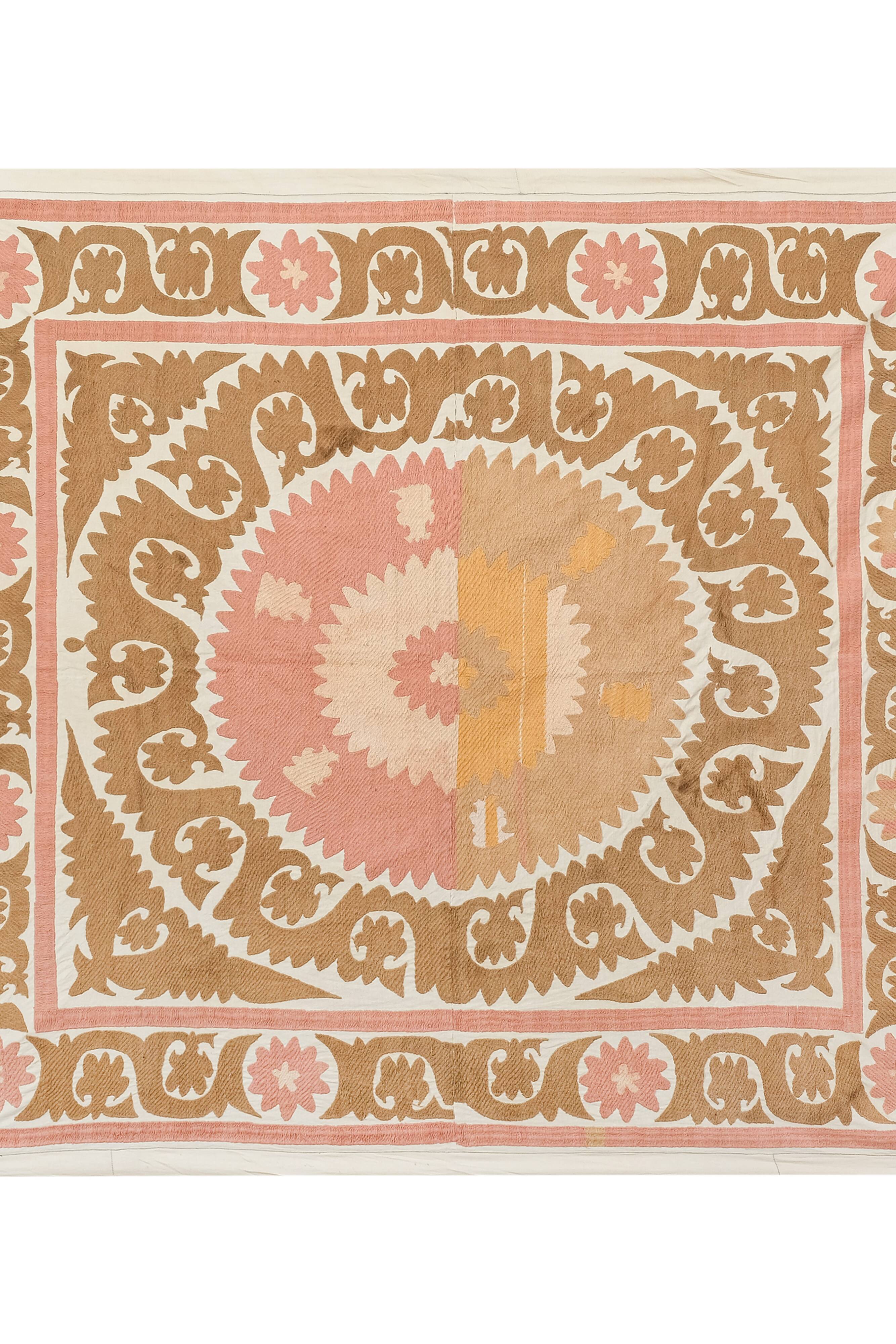 Hand knotted rug, vintage Turkish rug 145x160 cm
