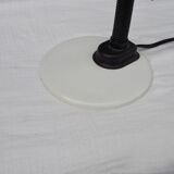 Articulated cream lamp with black plastic arm