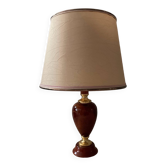 Le Dauphin house lamp in wood and brass from the 70s-80s