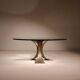 Brutalist Bronze & Glass Coffee Table | Germany 1970s