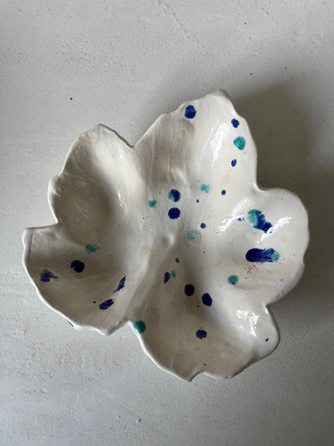 Speckled ceramic bowl