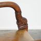 Leather and wooden Empire style side/desk chair from the early 20th century