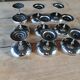 9 antique stainless steel ice cream cups