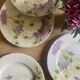 Lot de 6 assiettes plates anciennes - Reine Marguerite de KG Lunéville -