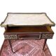 Table de salon , bureau style Louis XVI en bois, marbre et laiton