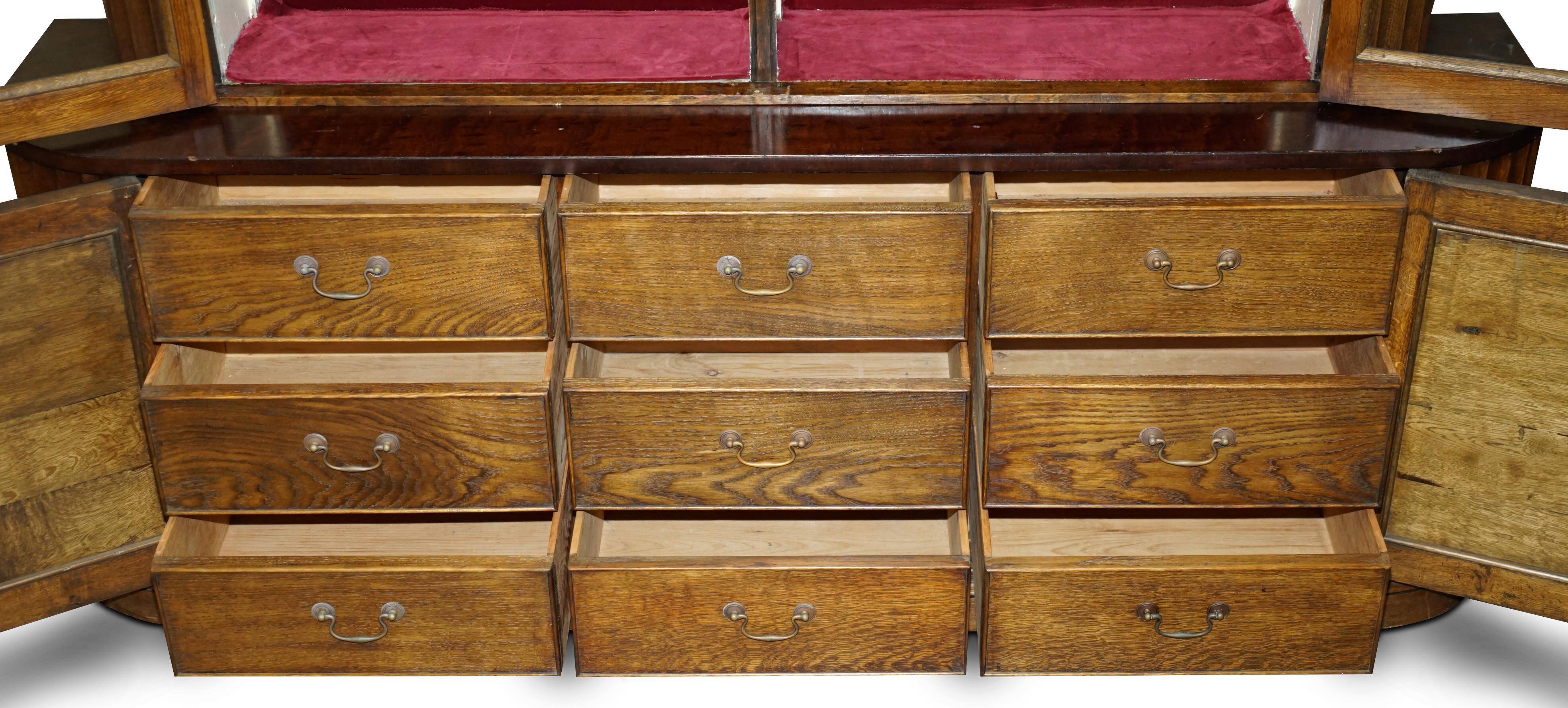 Library with drawers in the style of Samuel Pepys 1666