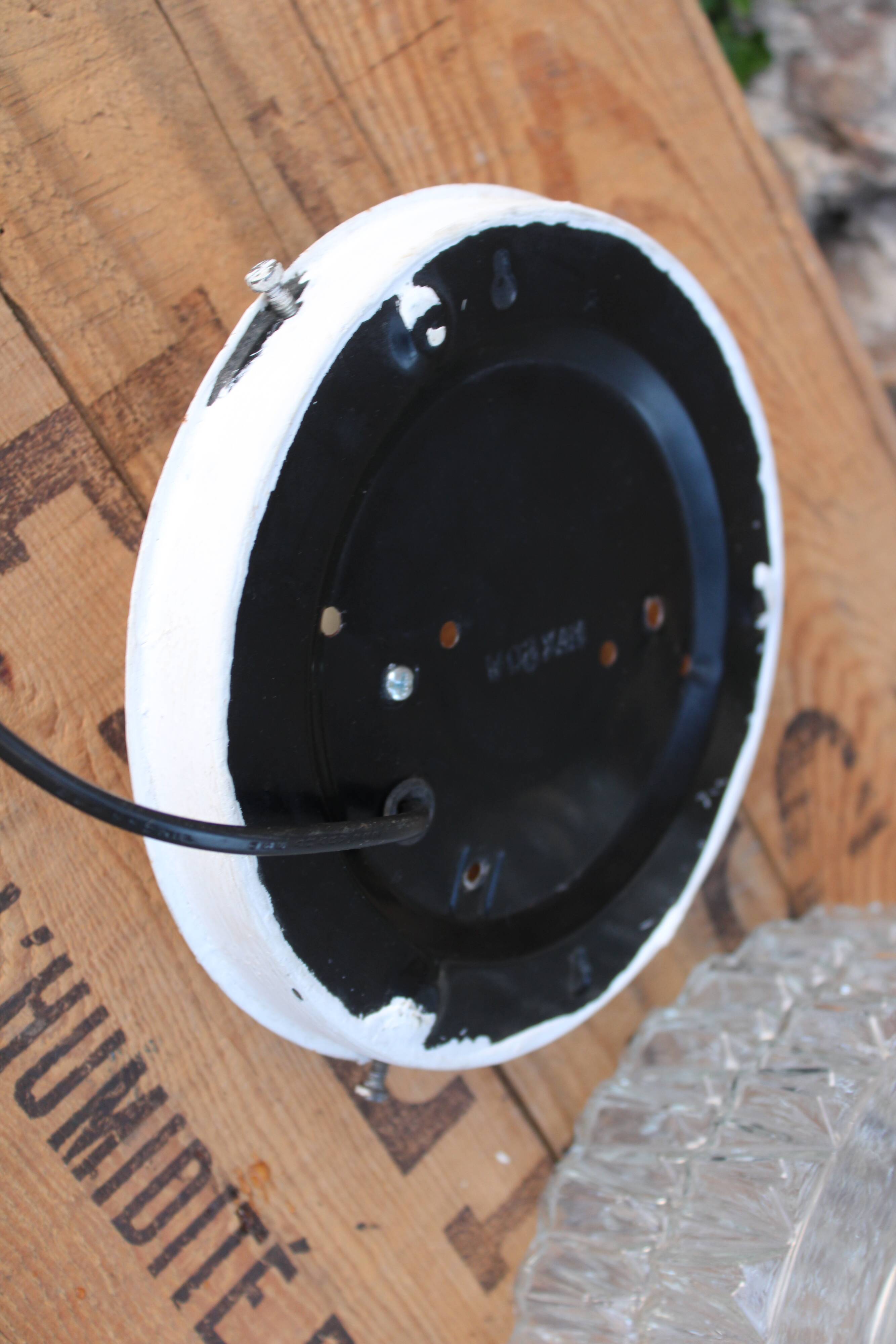 Moulded glass ceiling light