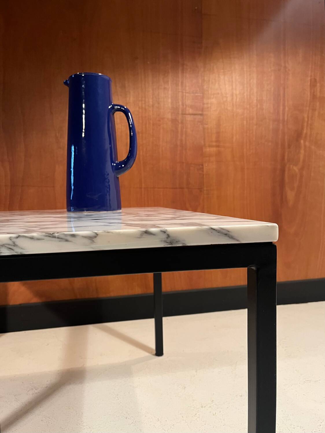 Vintage 1970s Calacatta marble coffee table