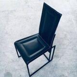 Postmodern architectural dining chairs, Italy, 1980s, set of 10