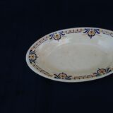 Ravier hollow oval earthenware H B C Choisy le roi model Olga L 25 cm