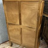 Cabinet bibliothéque style Louis XVI en noyer massif vers 1880
