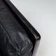 Illum Wikkelso model V11 sofa in black leather by Holger Christiansen, Denmark, 1960