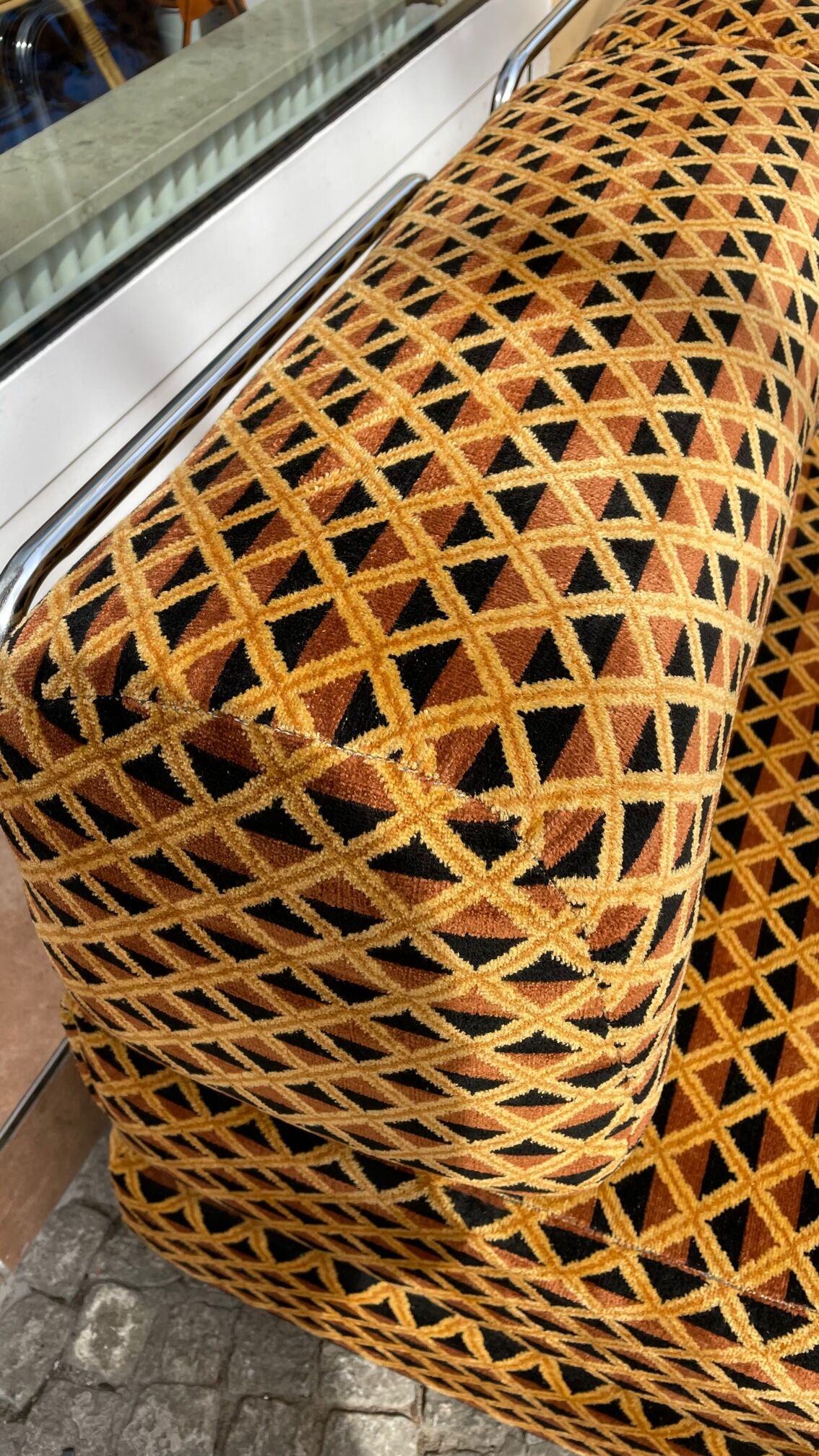 Sofa with 3 modules convertible into a bed of the 70s