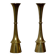 Pair of Mid-century Scandinavian Brass  Candleholder by Dansk Designs