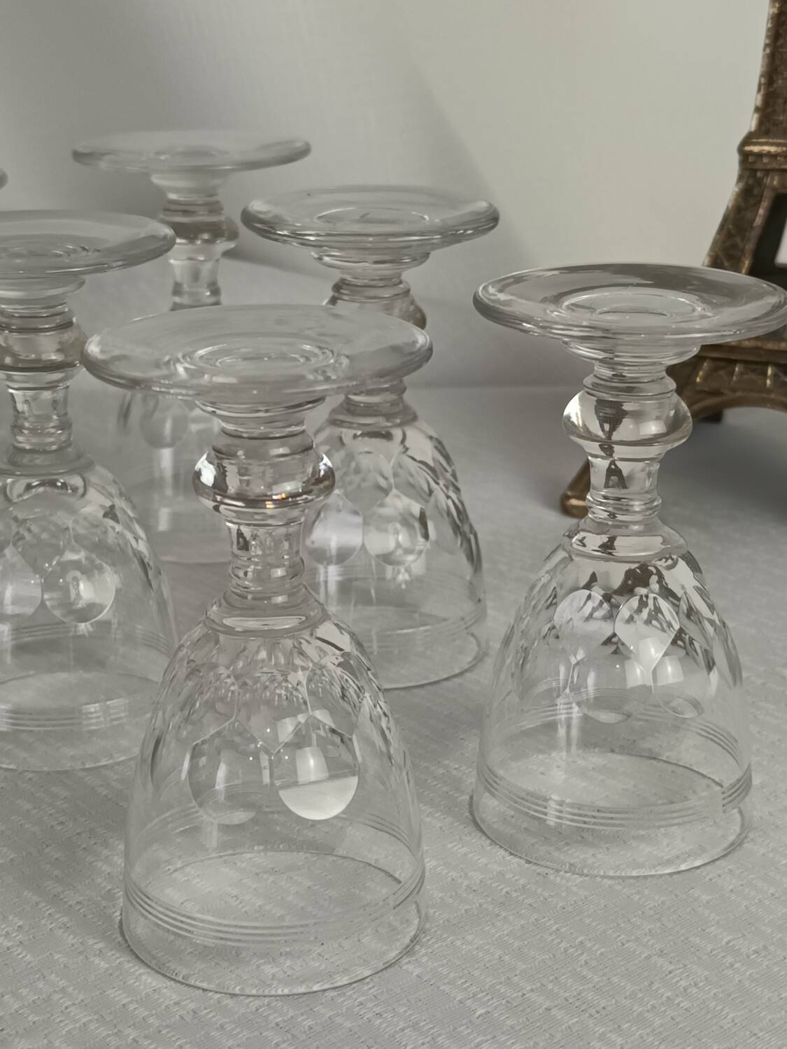 6 Baccarat “Chauny” crystal liqueur glasses