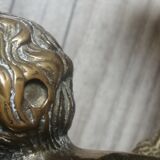 Pair of bronze wall lights, angels, cherubs, cherubs