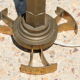 Pied de lampe bronze massif 410mm