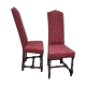 Chaises style Louis XIII Rouge