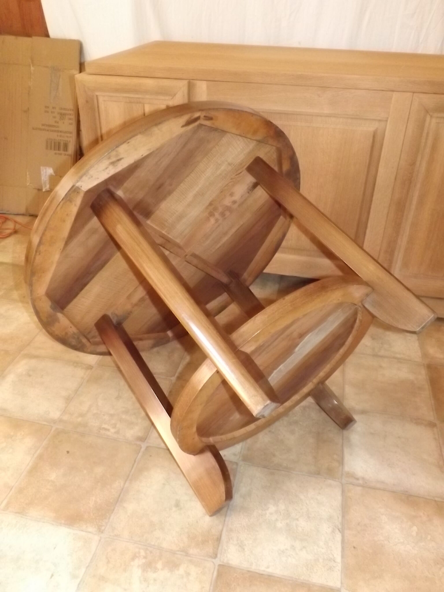 Mahogany coffee table Gaston Poisson art deco 1940