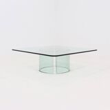 Italian Modern Glass Coffee Table by Gallotti & Radice 1970s