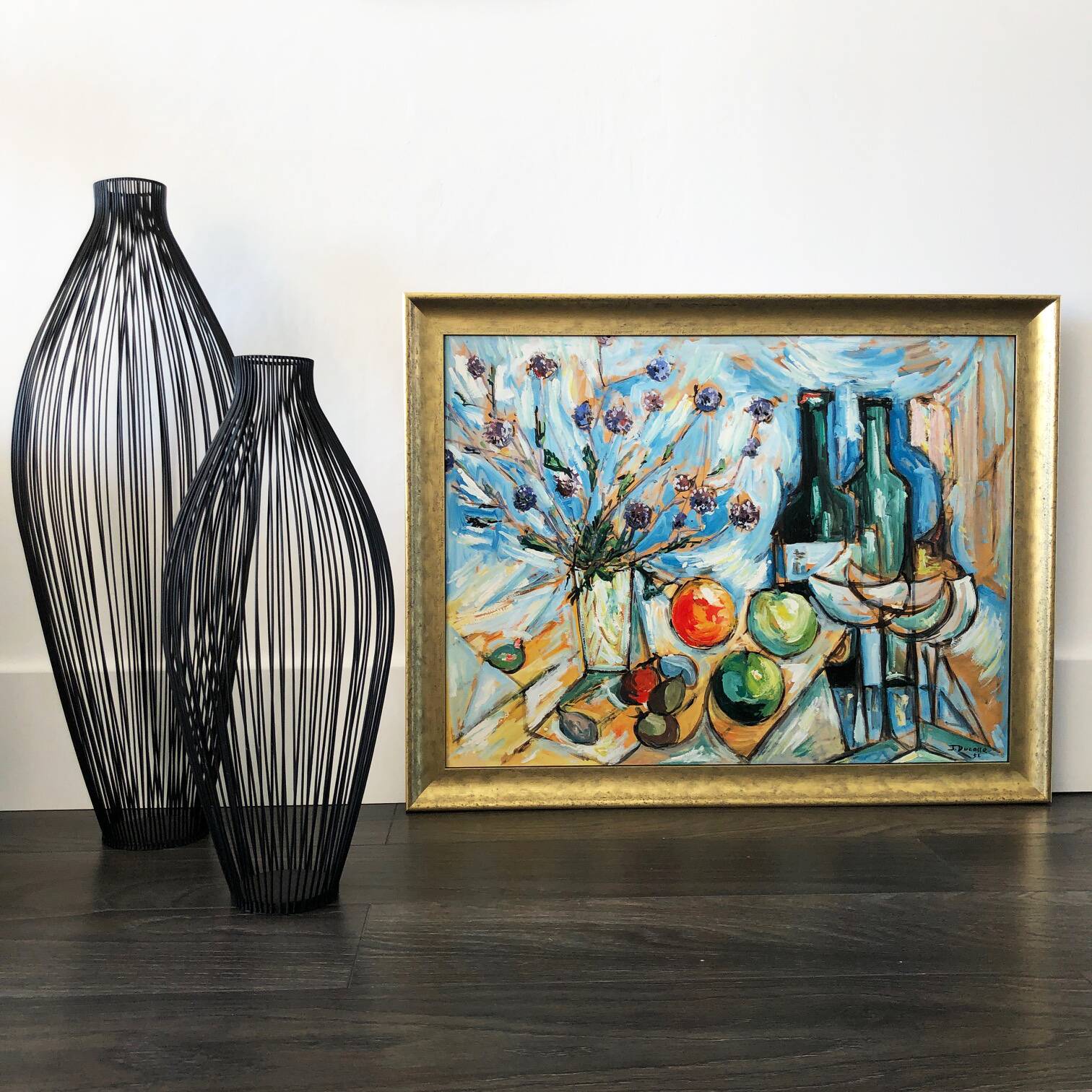 Original expressionist composition by Jean Ducasse. France, year 1950