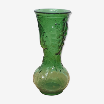 Vintage green glass vase, 60/70