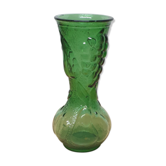 Vintage green glass vase, 60/70