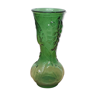 Vase vintage en verre vert, années 60/70