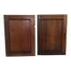 Paire de portes coulissantes chêne vintage