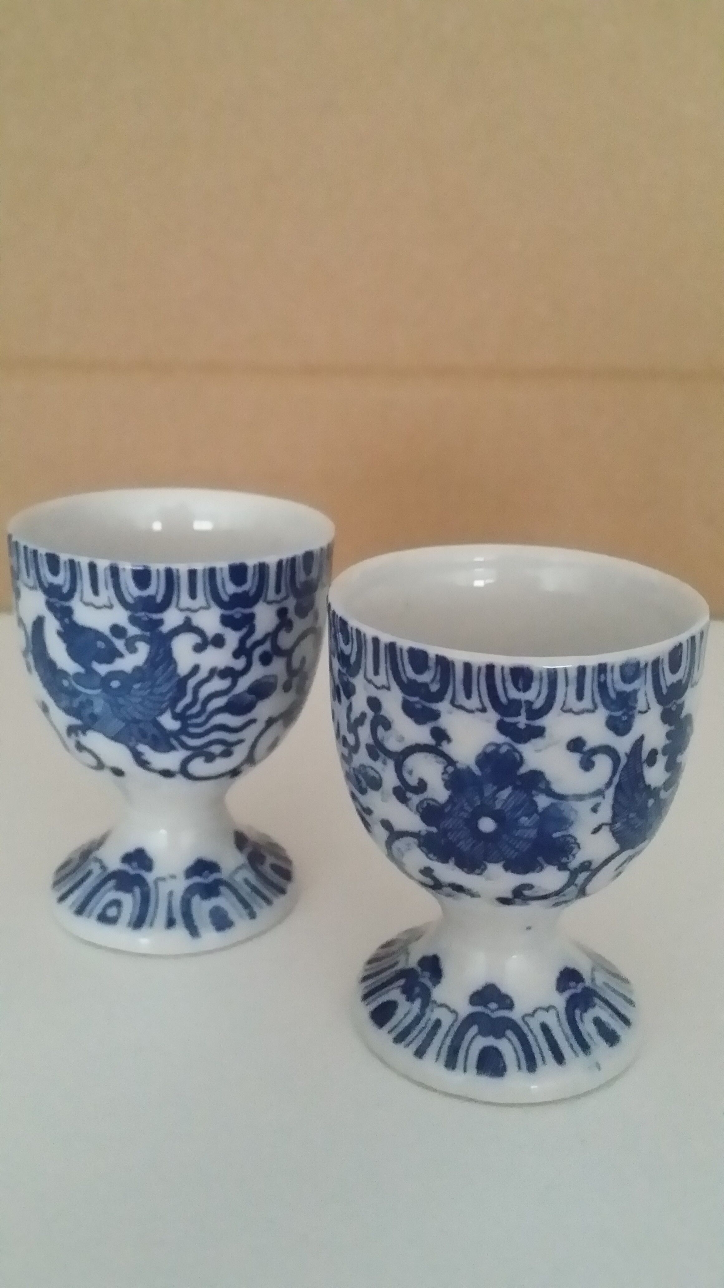 2 cups japanese porcelain
