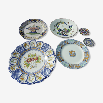 Assiettes porcelaine décoratives