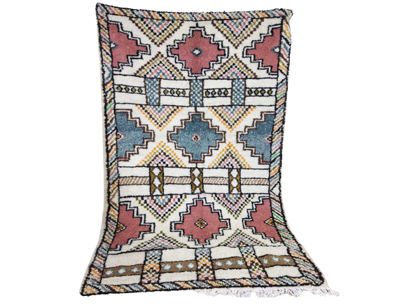 Handmade Moroccan Berber carpet 250 X 144 CM