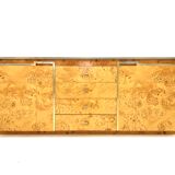 Sideboard glass and brass, circa 1970