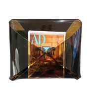 Plexiglass magazine rack, circa 1970