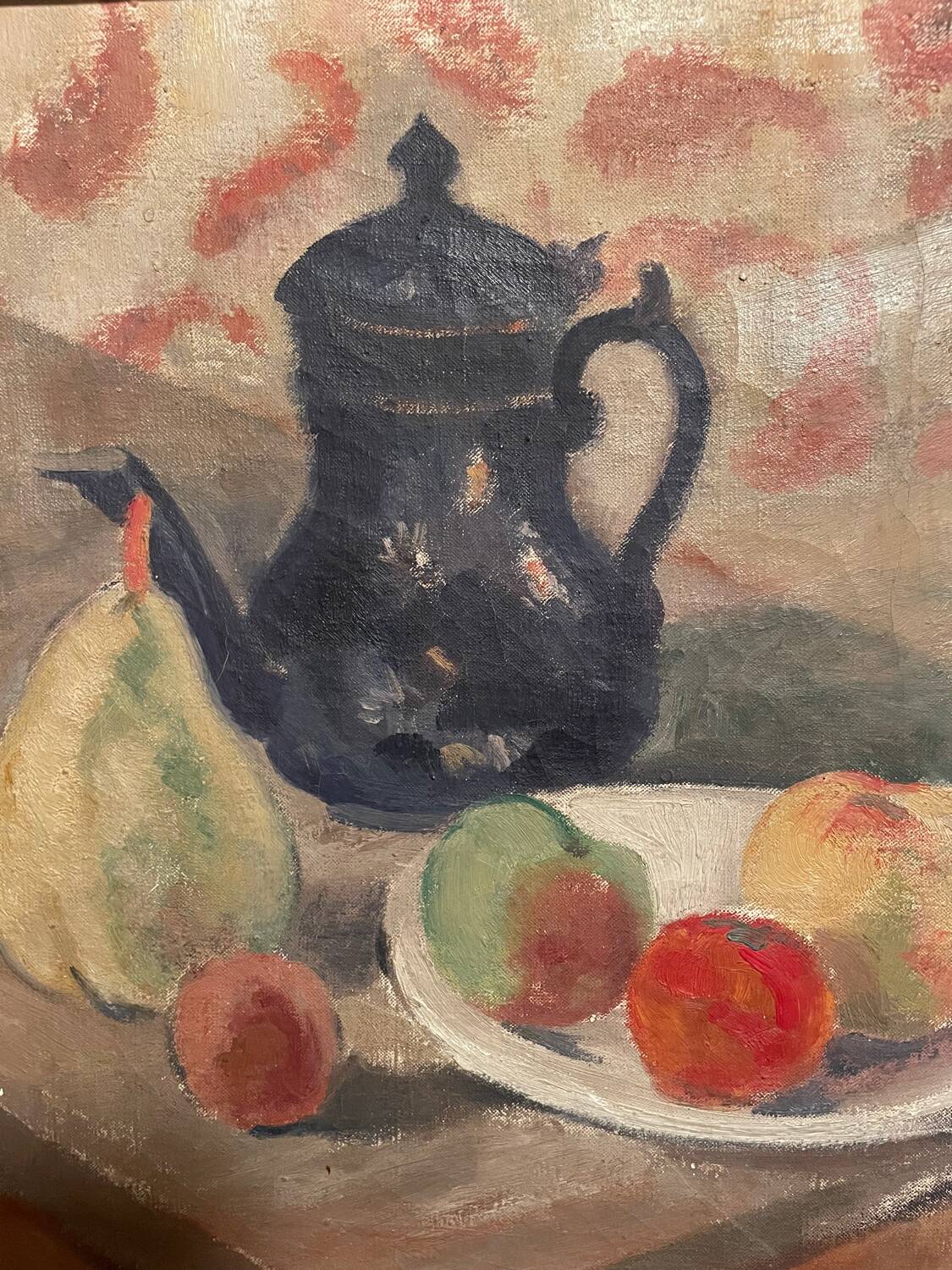 Still life with pears and apples, early 20th century