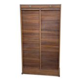 Meuble classeur à rideaux 2 portes vintage 1980