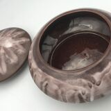 Bonbonnière en grès cérame flammé alphonse mouton - alpho - 16 cm