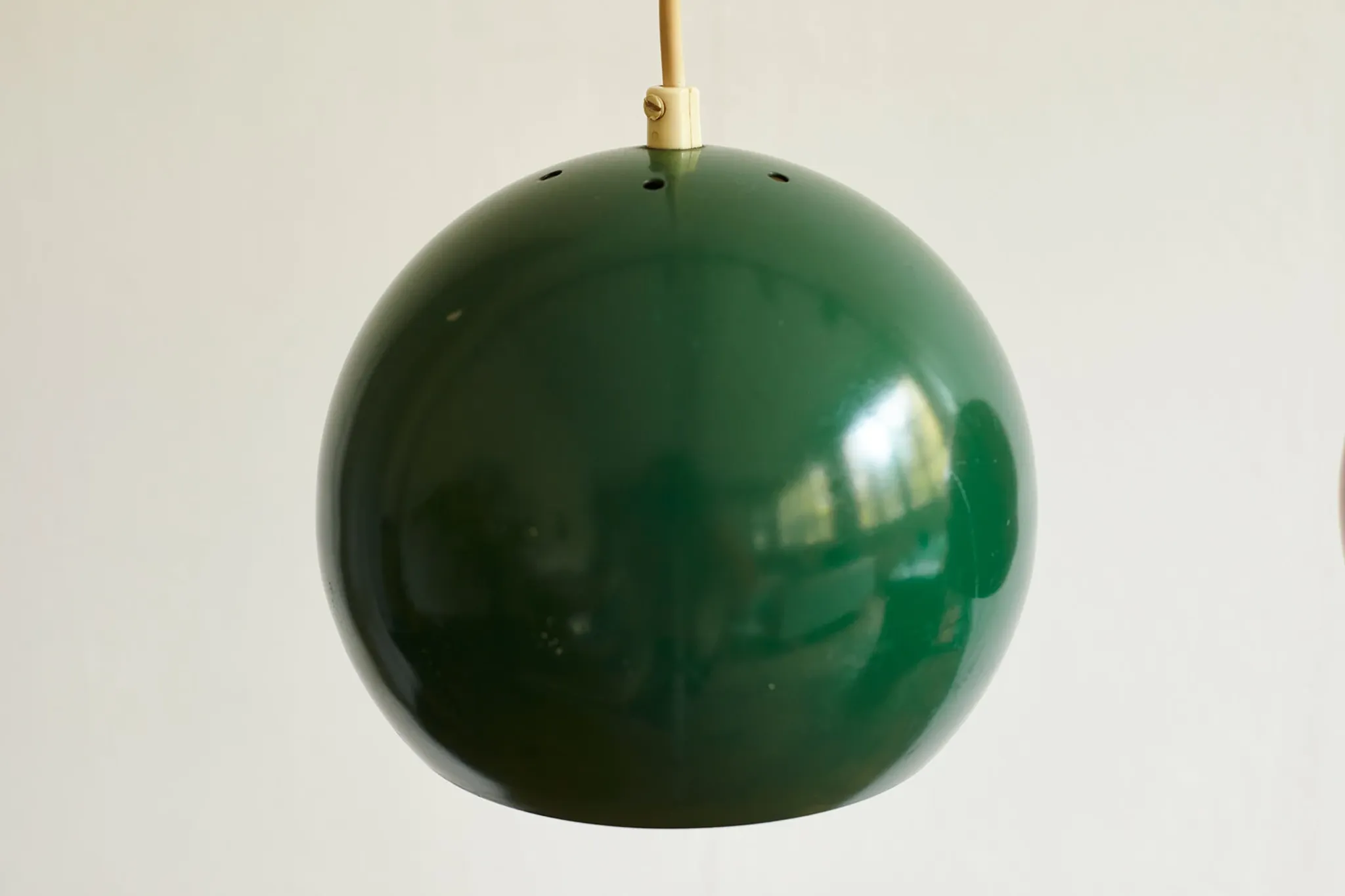 Set of Three Vintage Pendant Lights, Denmark 1970s