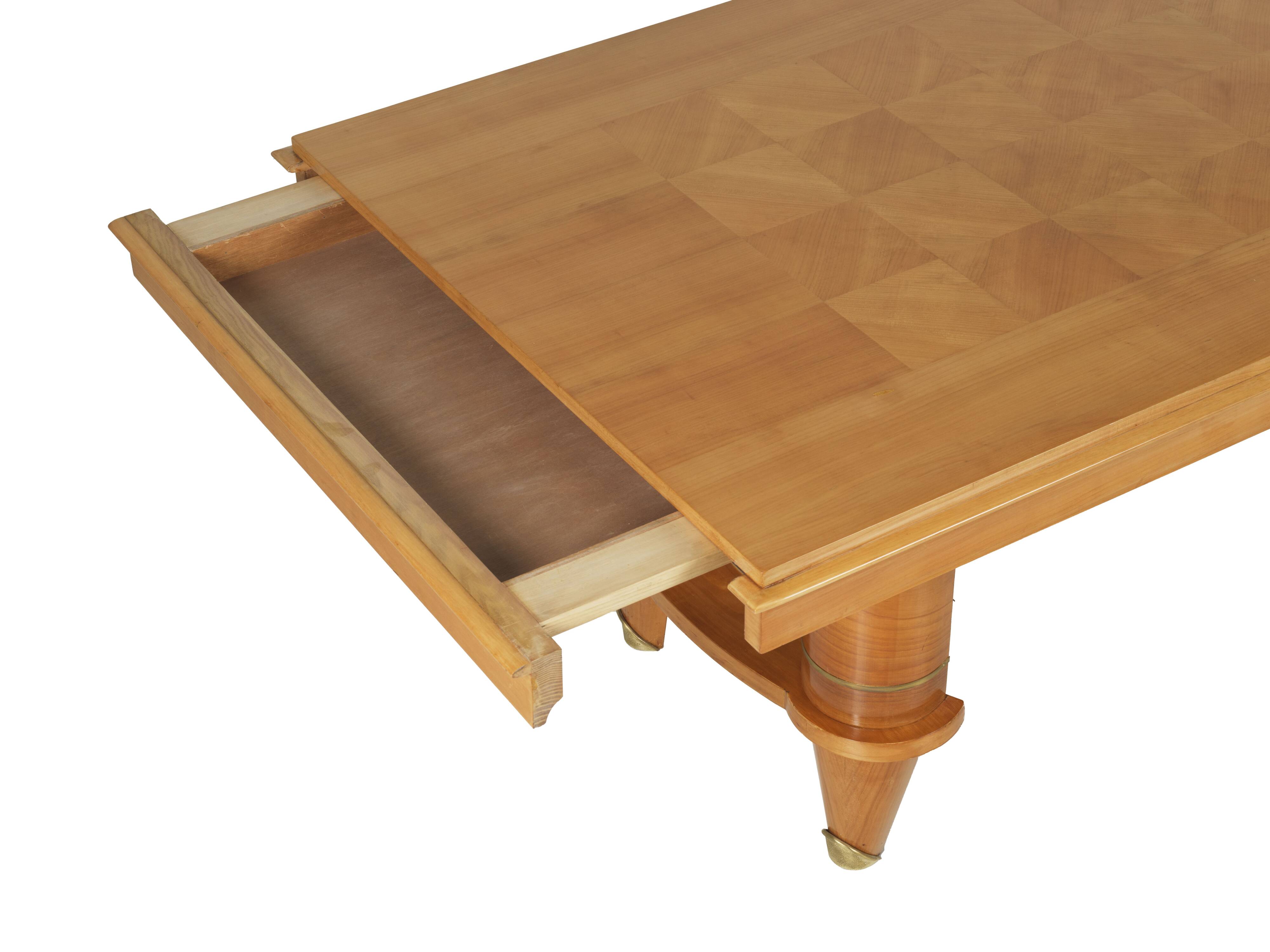 French Art Deco Sycamore Dining Suite in the Style of André Arbus, c. 1940