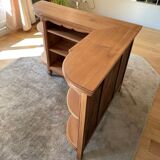 Vintage wooden corner shelf – chic country style