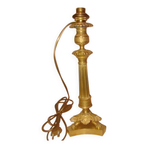 bougeoir bronze et laiton